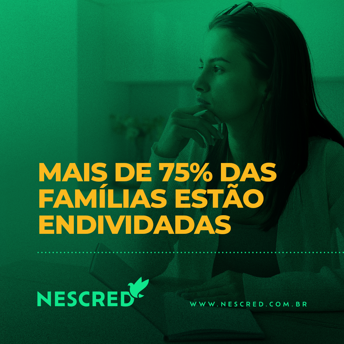 Mais de 75% das famílias estão endividadas